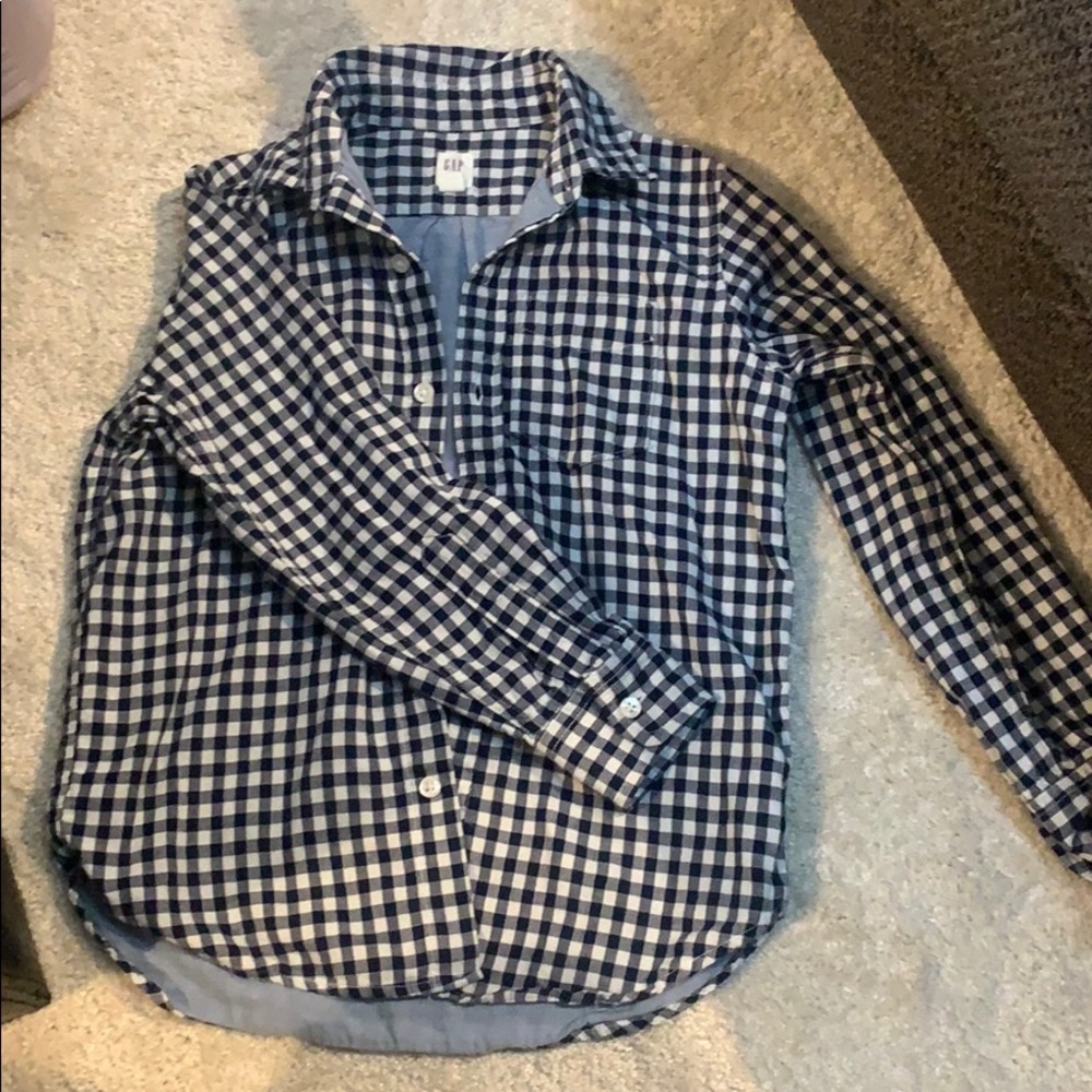 Gap boys button up flannel